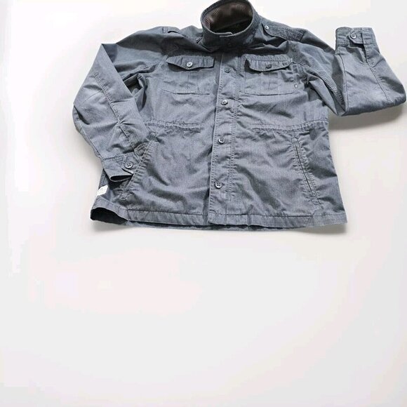 Vans Jacket Mens L Gray Full Zip Multi Pocket Barn Utility Chore Coat Outdoors - Picture 16 of 16